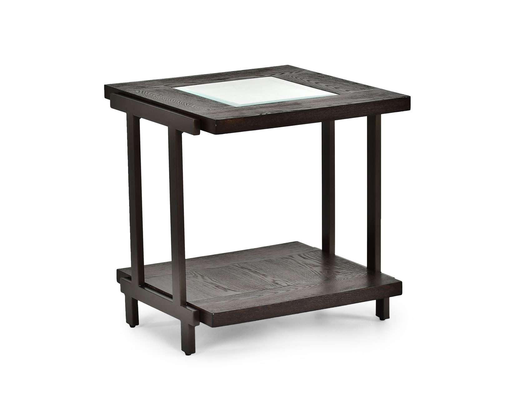 Steve Silver Terrell Square End Table in Smokey Brown 