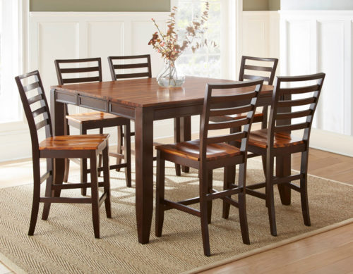 Abaco 54 Inch Square Counter Dining, 54 Inch Square Dining Table With 8 Chairs