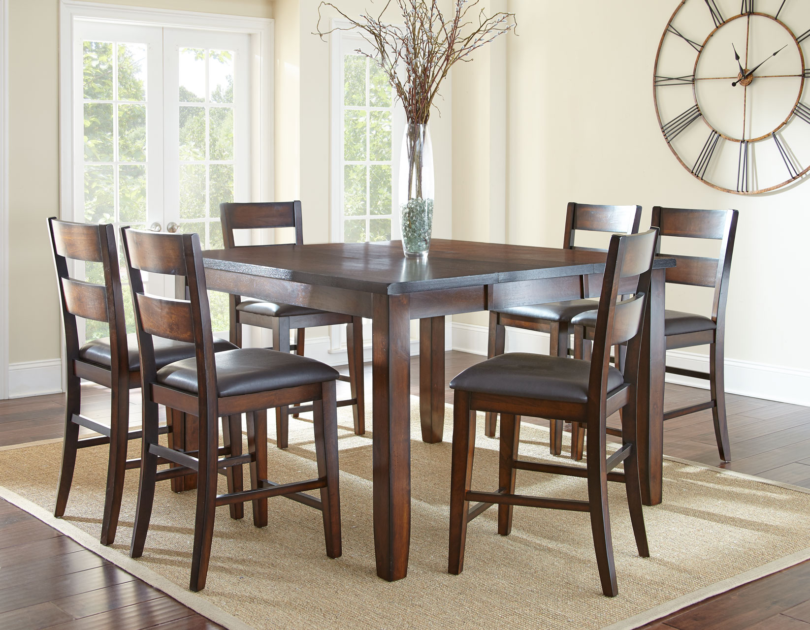 victoria 9 piece counter height dining set