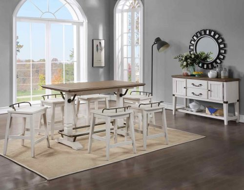 Steve Silver Co. Eight-Piece Counter Dining Set