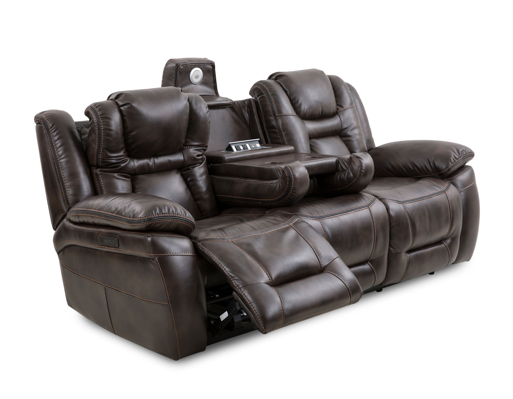 Synergy Jamestown Power Sofa Recliner With Console Baci Living Room