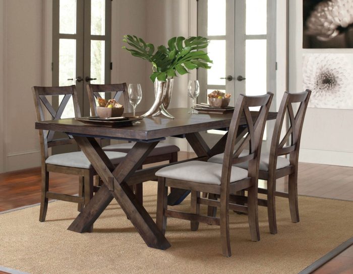 Astoria 5-Piece Dining Set<br>(Table & 4 Side Chairs)