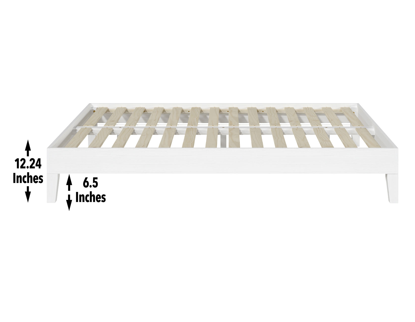 Nix Queen Platform Bed, White - Steve Silver Company
