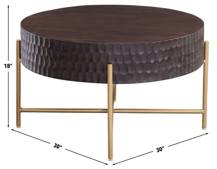 Bobbi 30" Round Coffee Table - Image 9