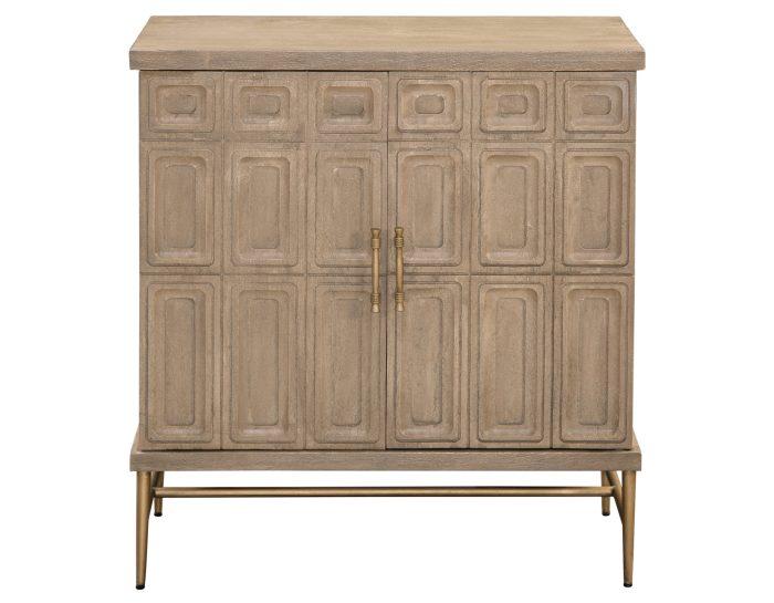 Arun Solid Wood 2-Door Accent Cabinet - Image 2