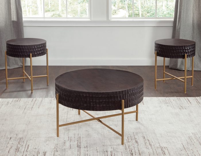 Bobbi 3-Piece Round Solid Wood Table Set - Image 12