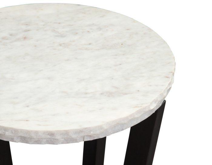 Chrissy 3-Piece Round White Marble Top Table Set - Image 13