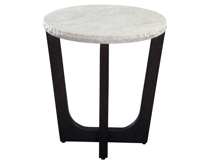 Chrissy 3-Piece Round White Marble Top Table Set - Image 8