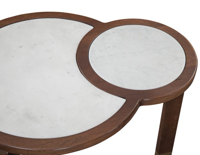 Oormi 3-Piece Banswara White Marble Inlay Table Set - Image 5