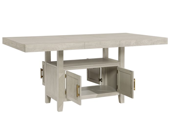 Garland 60-80" Counter Table with 20" Leaf, Greige Finish - Image 10