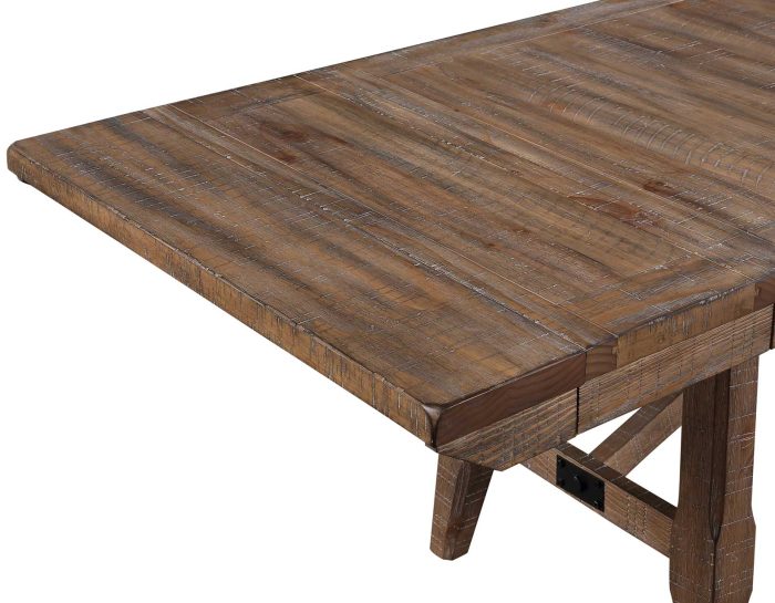 Riverdale Trestle Table with 4 Upholstered Side Chairs - Image 10