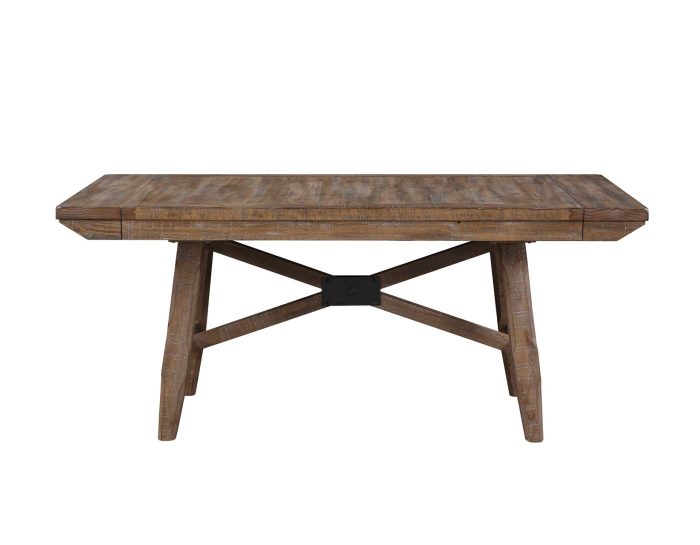 Riverdale Trestle Table with 4 Upholstered Side Chairs - Image 11