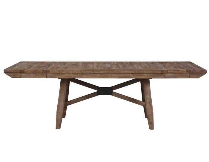 Riverdale Trestle Table with 4 Upholstered Side Chairs - Image 12