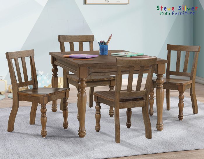 Joanna Kids Solid Wood Side Chair, Mocha - Image 8