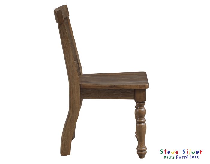 Joanna Kids Solid Wood Side Chair, Mocha - Image 4