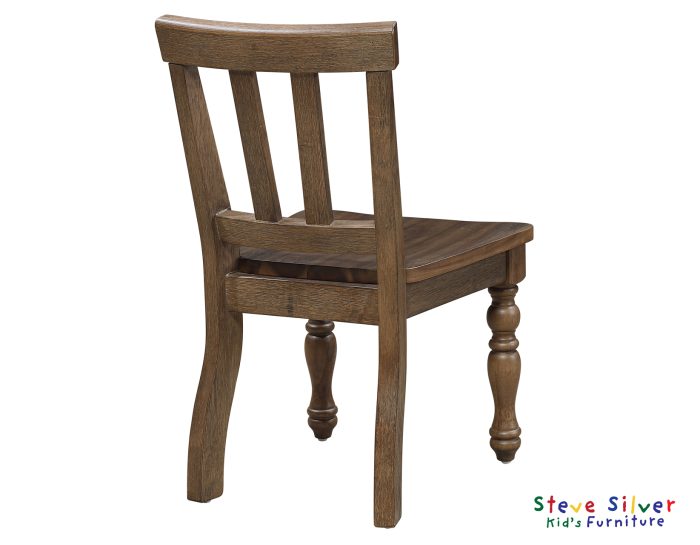 Joanna Kids Solid Wood Side Chair, Mocha - Image 5