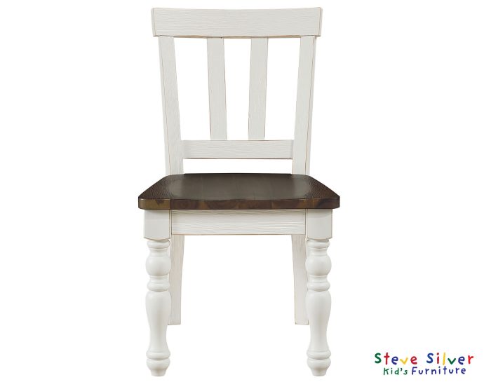 Joanna Kids 5 Piece Dining Set, Ivory and Mocha Finish - Image 2
