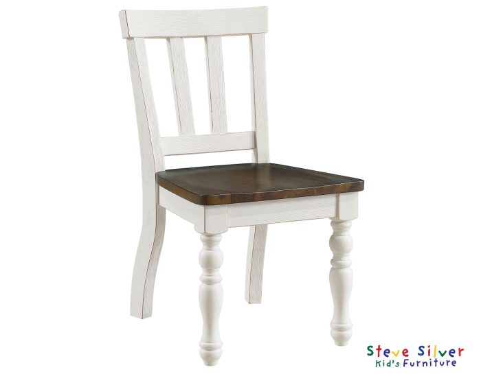 Joanna Kids 5 Piece Dining Set, Ivory and Mocha Finish - Image 3