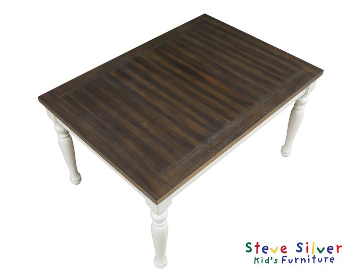 Joanna Kids 5 Piece Dining Set, Ivory and Mocha Finish - Image 11