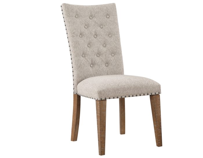 Riverdale Trestle Table with 4 Upholstered Side Chairs - Image 3