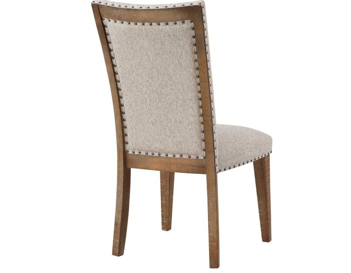 Riverdale Trestle Table with 4 Upholstered Side Chairs - Image 5