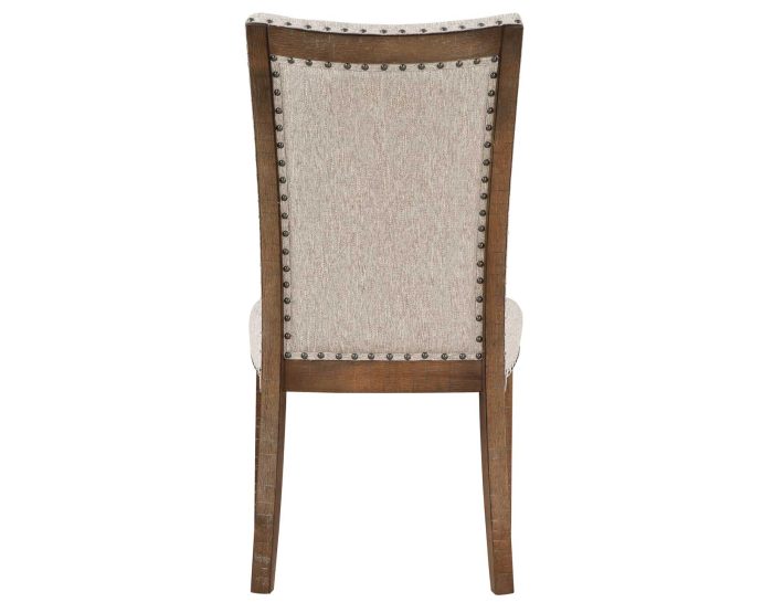 Riverdale Trestle Table with 4 Upholstered Side Chairs - Image 6