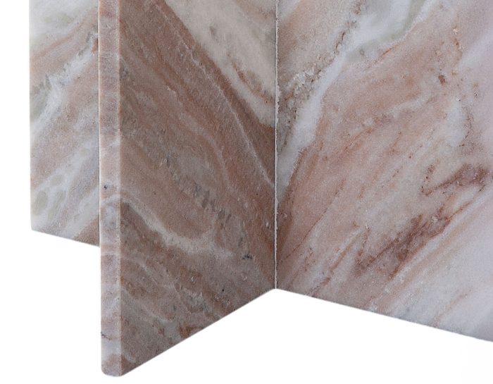 Niki Solid Toronto Brown Marble End Table - Image 5