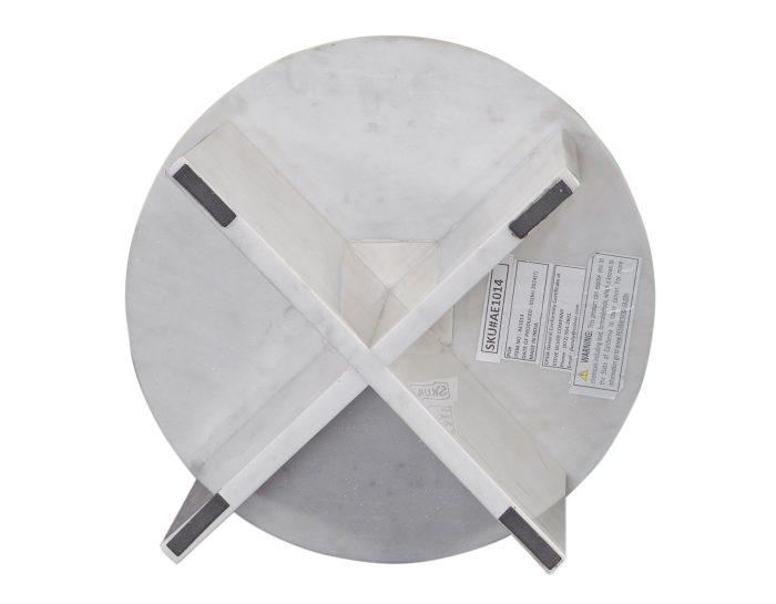 Niki Solid Banswara White Marble Accent Table - Image 5