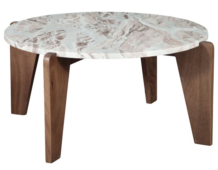 Shavon 3-Piece Solid Toronto Brown Marble Table Se - Image 6
