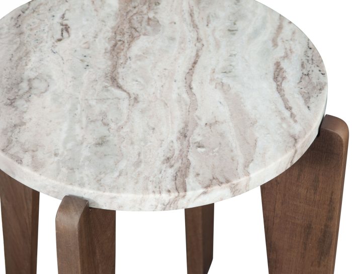 Shavon 3-Piece Solid Toronto Brown Marble Table Se - Image 12