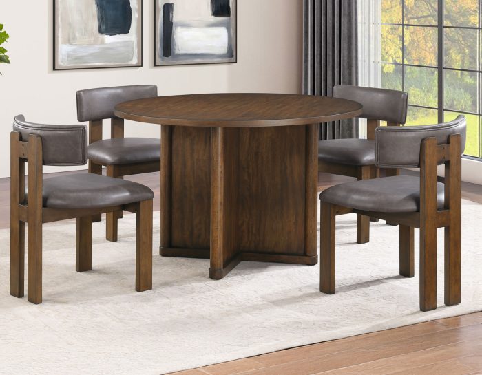 Cambridge 6-Piece Dining Set with Folding Removable Game Top and 4 Side Chairs - Image 27