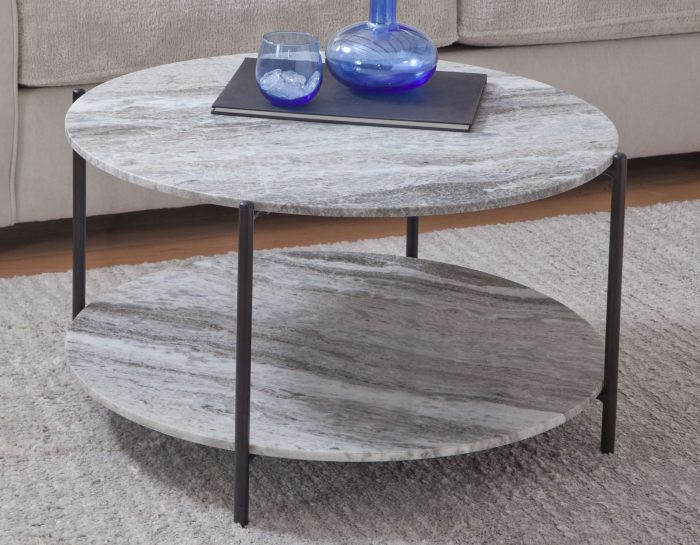 Coleen Sanwar Green Marble 3 Piece Table Set - Image 3