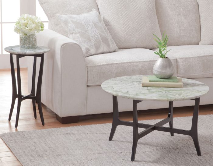 Hoxley  30" Round Green Onyx Coffee Table - Image 3