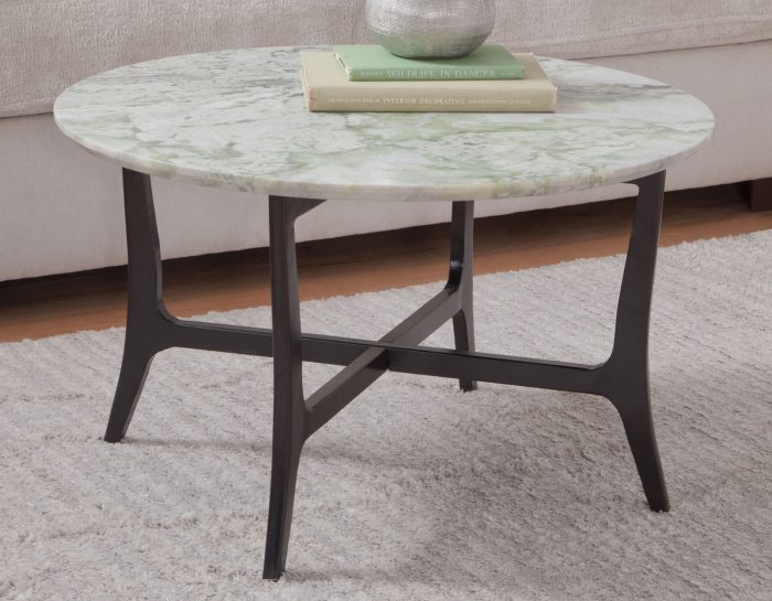 Hoxley  30" Round Green Onyx Coffee Table