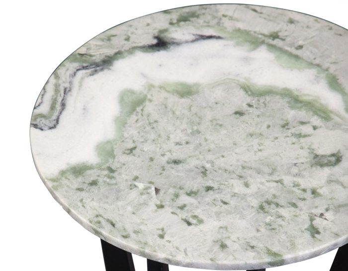 Hoxley 3-Piece Green Onyx Round Table Set - Image 10