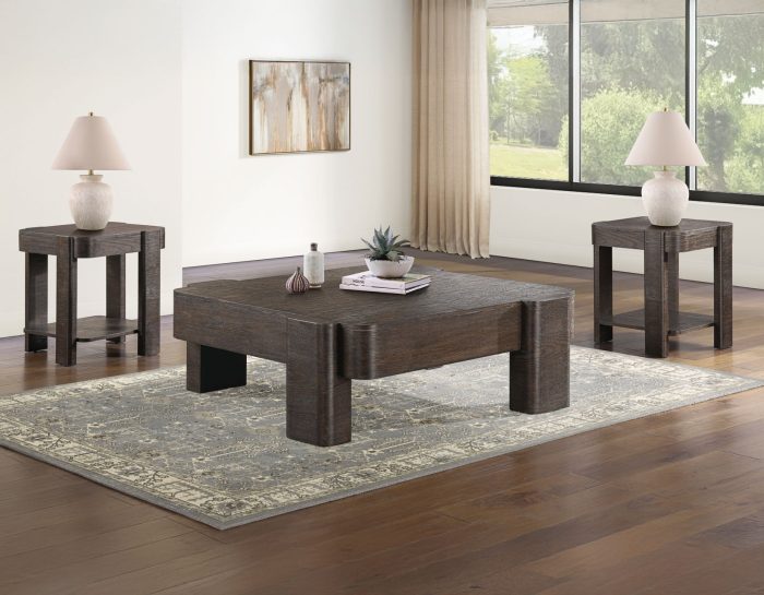Salina 52.75" Square Coffee Table with Casters - Image 7