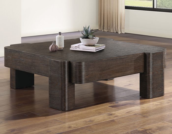 Salina 52.75" Square Coffee Table with Casters