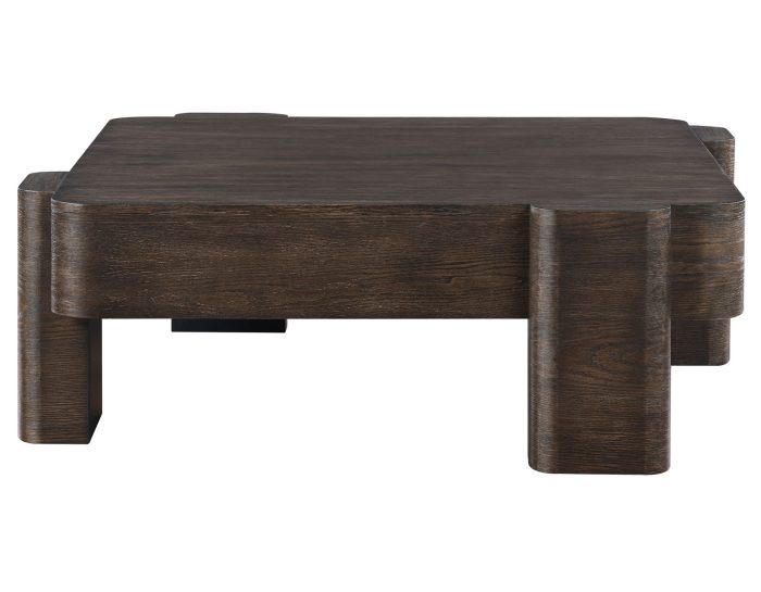 Salina 52.75" Square Coffee Table with Casters - Image 4