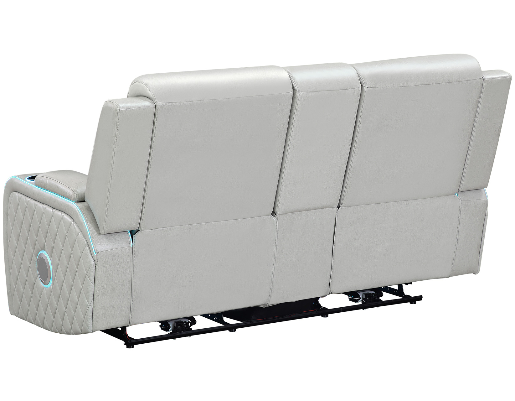 Luna 3-Piece Home Cinema Power Reclining Set, Ice Vegan Leather - Image 23