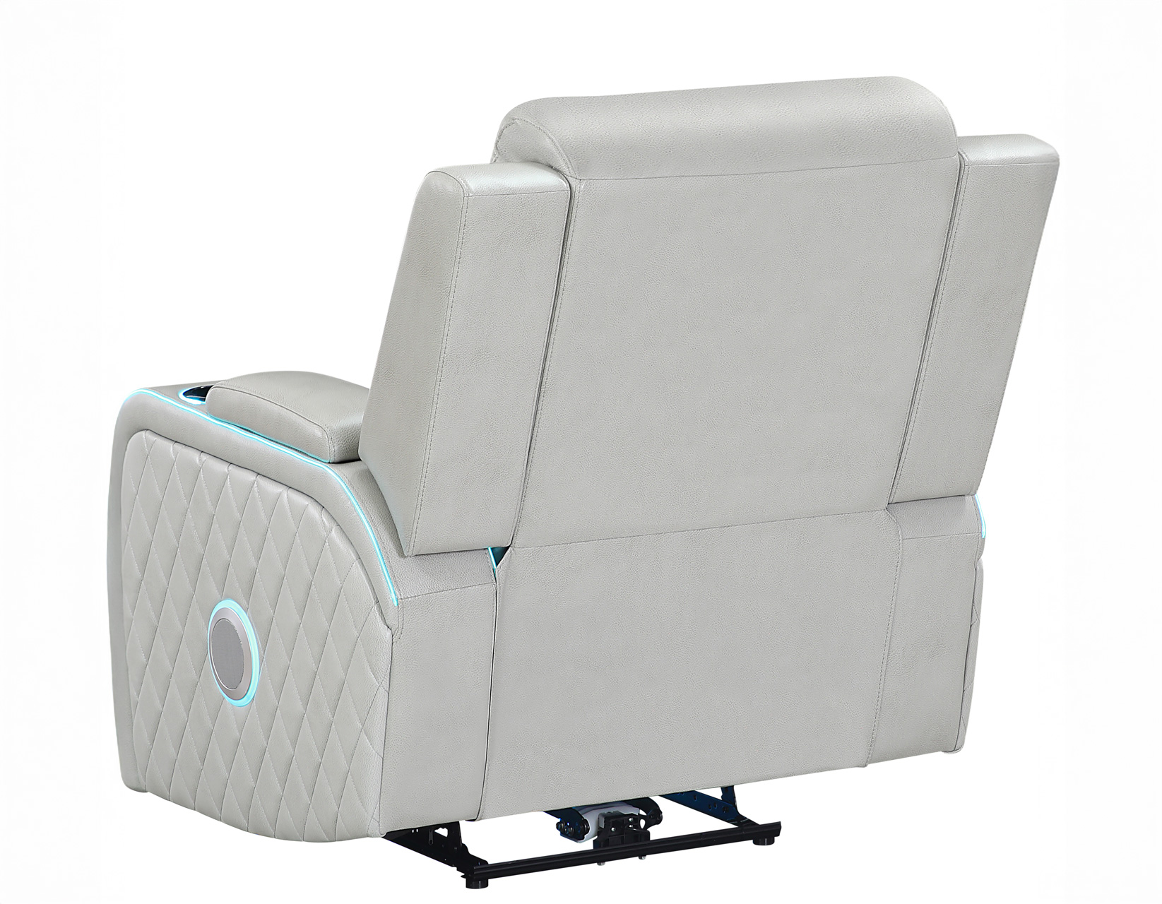 Luna 3-Piece Home Cinema Power Reclining Set, Ice Vegan Leather - Image 32