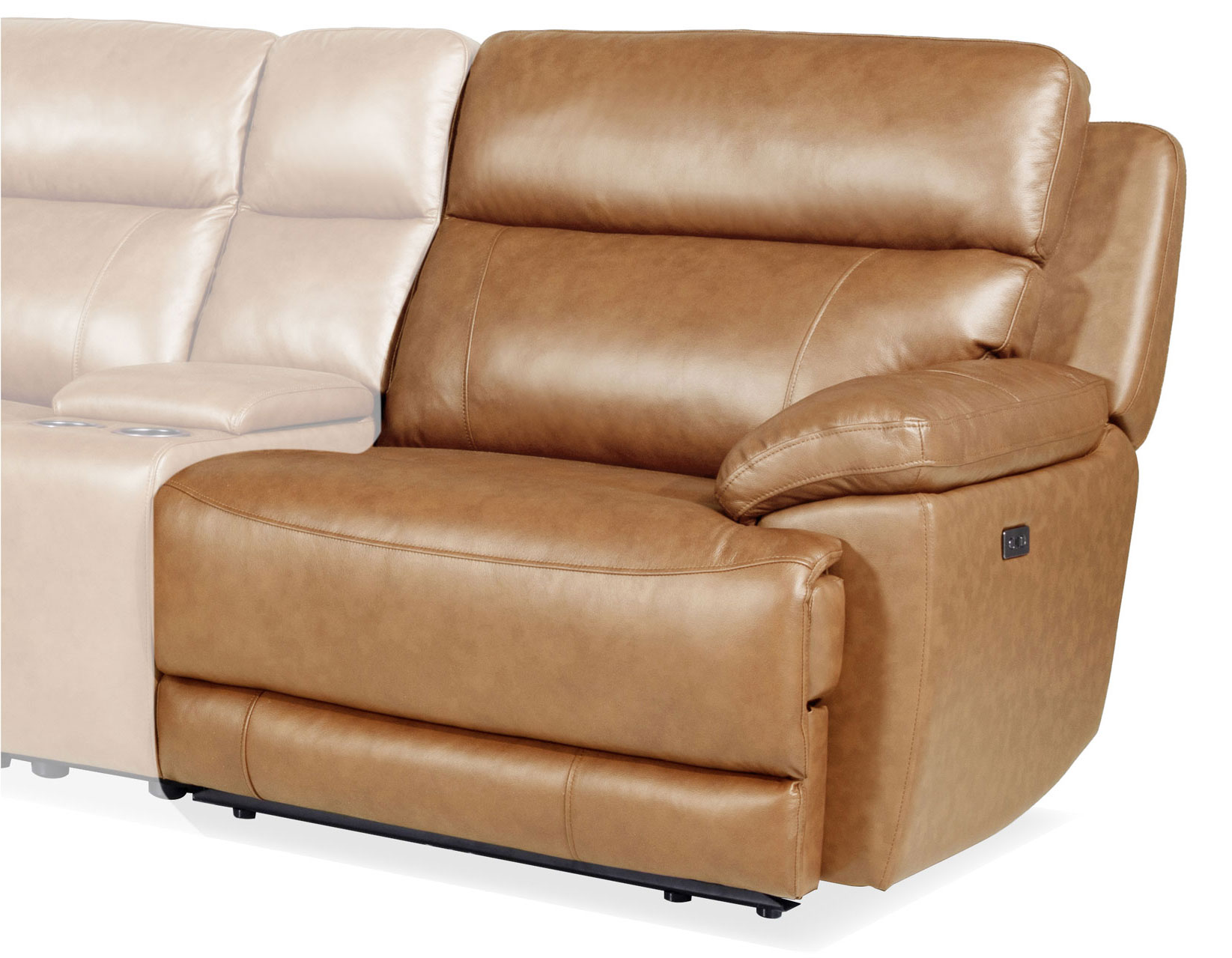 Gatlin RAF Dual-Power Leather Recliner