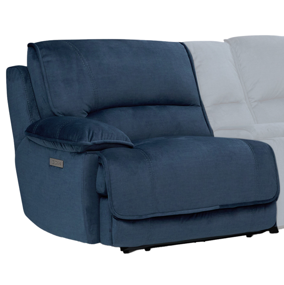 Olsen Left-Arm-Facing Dual Power Zero-Gravity Recliner, Indigo