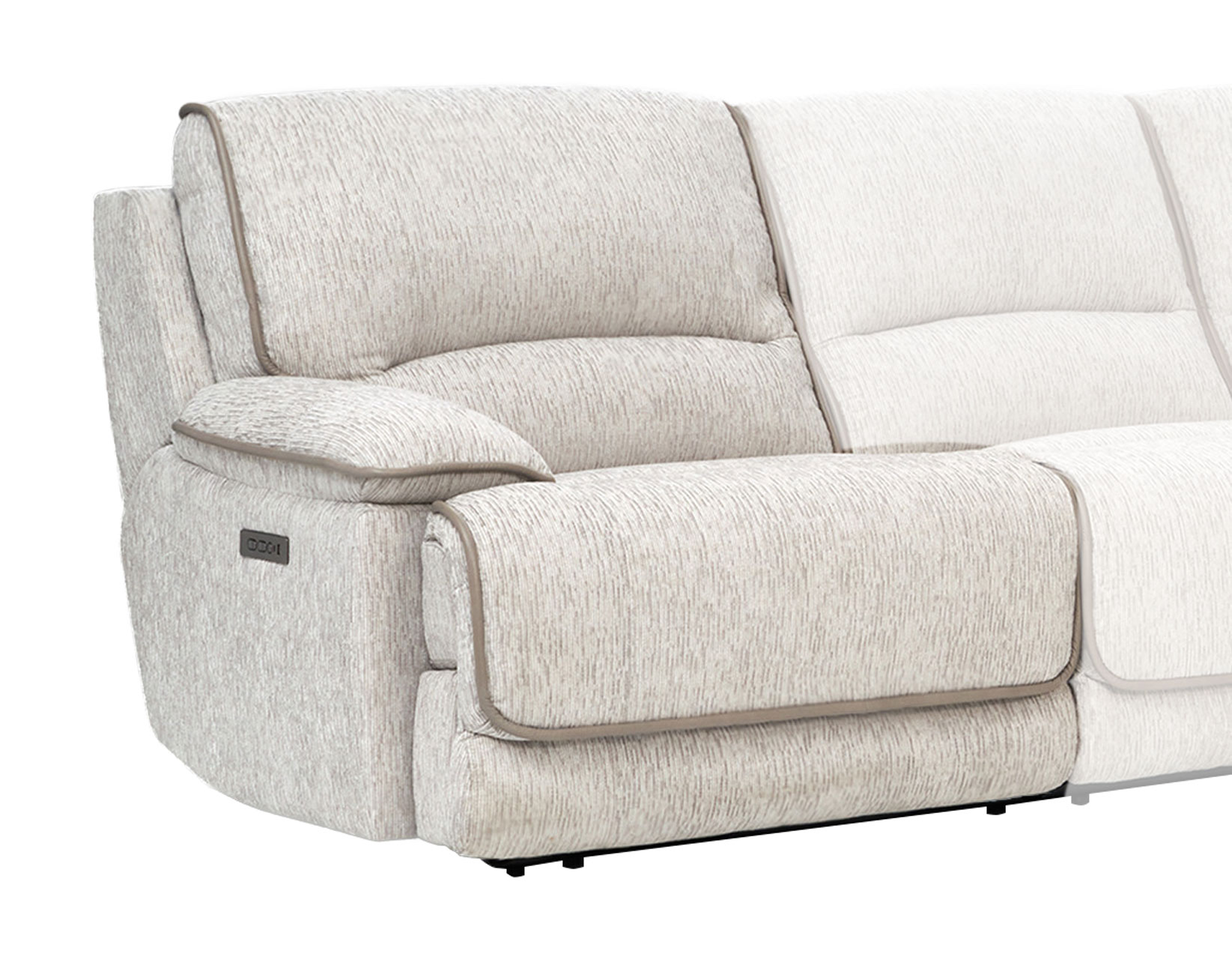 Olsen Left-Arm-Facing Dual Power Zero-Gravity Recliner, Dove