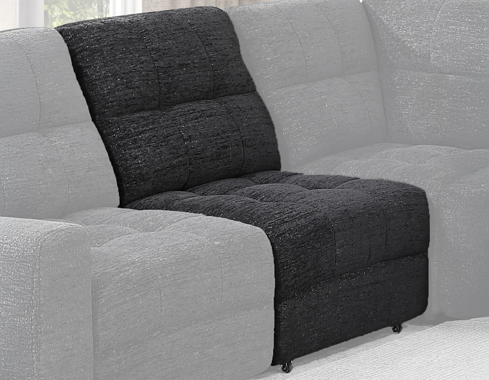 Snyder Black Armless Power Slider