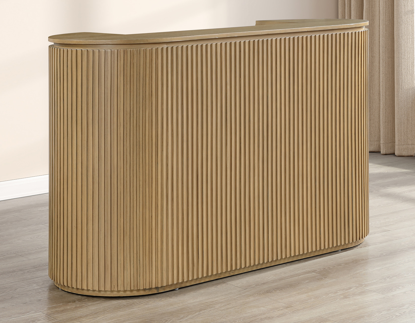 Colvin Reeded Bar, Toffee Finish