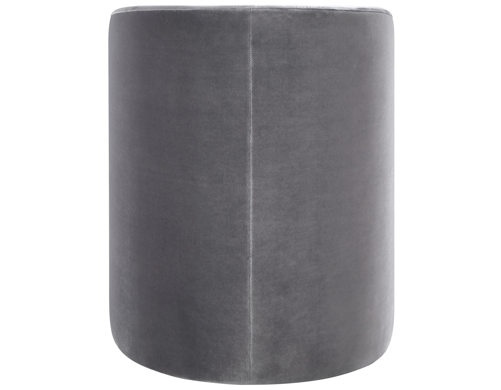 Annie Gray Velvet Barrel Chair w/Casters - Image 7